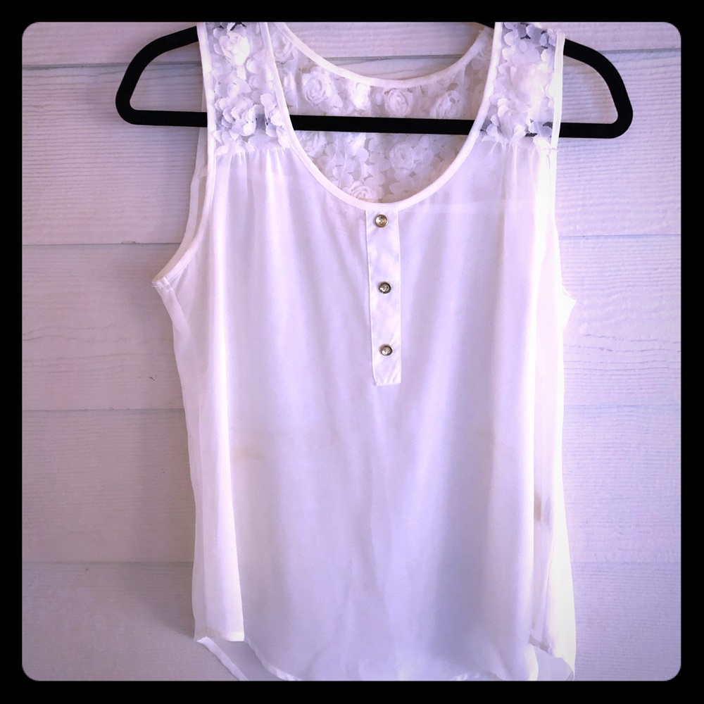 Floral Detailed Top